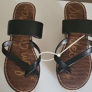 Sam Edelman Black and Brown Sandals